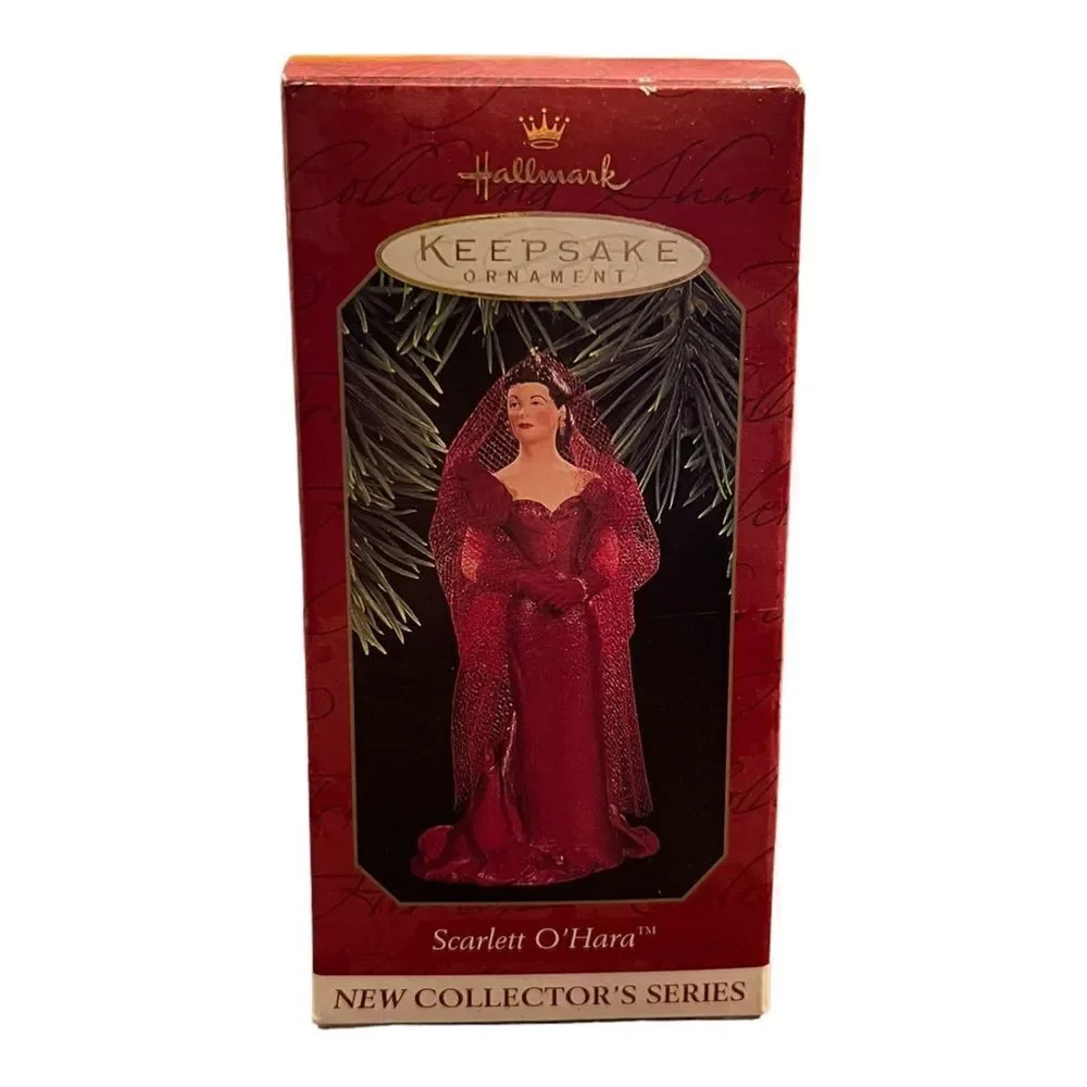Hallmark Keepsake Ornament Scarlett O'Hara in Red Party Dress #1 in Series